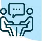 Companionship care support icon